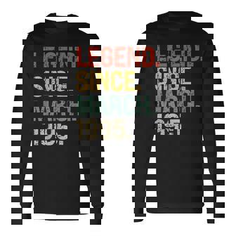 Legend Since March 1995 27Th Birthday 27 Year Old Long Sleeve T-Shirt | Mazezy