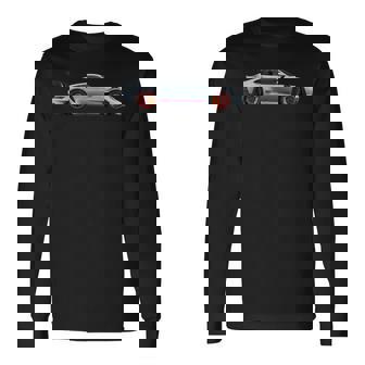 Legendario Coche Deportivo Gt3 Rs Diseño Icónico De Silueta 911 Camiseta de manga larga - Regaloses