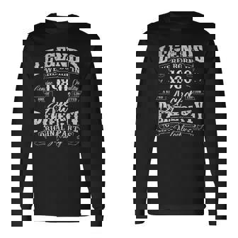 Legends Were Born In 1980 Year Of Birth Birthday Long Sleeve T-Shirt | Mazezy