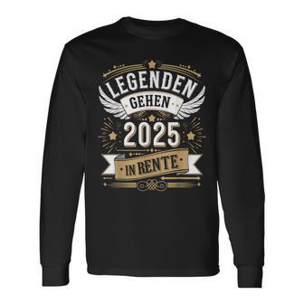 Legends Go 2025 In Retirement Pensioner Langarmshirts - Geschenkecke