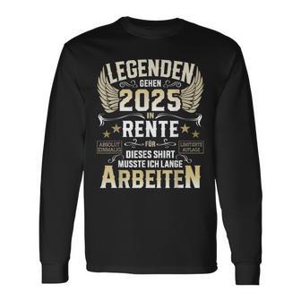 Legends Go Into Retirement 2025 Long Work For Retirees Langarmshirts - Geschenkecke