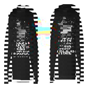 Let's Get Smashed Bitchachos Shirt Mexican Party Long Sleeve T-Shirt - Monsterry