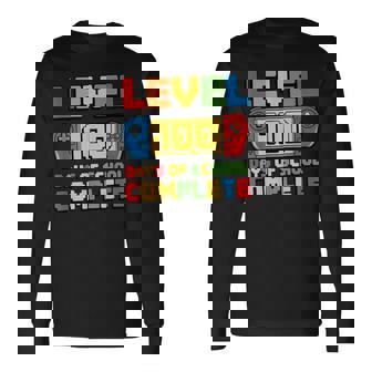 Level 100 Days Of School Complete Happy 100Th Day Of School Long Sleeve T-Shirt | Mazezy
