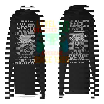 Level 30 Unlocked 30Th Birthday 30 Year Old Man Gaming Long Sleeve T-Shirt - Thegiftio