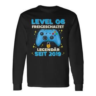 Level 6 Jahre Geburtstags Junge Gamer 2019 Geburtstag Langarmshirts - Geschenkecke