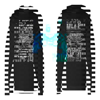 Level 6 Unlocked Awesome Since 2019 6Th Birthday Gaming Long Sleeve T-Shirt - Monsterry