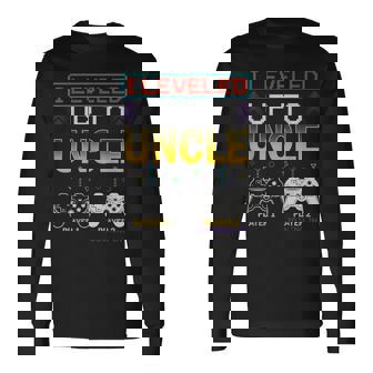 I Leveled Up To Uncle 2023 Nueva Familia Promocionada A Jugador Camiseta de manga larga - Regaloses