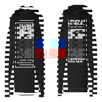 Leyenda De Boxeo Ruso Con Bandera Para Boxeador De Rusia Camiseta de manga larga - Regaloses