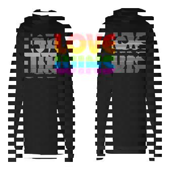 LGBTQ Love Wins Gay Pride LGBT Ally Rainbow Flag Vintage Long Sleeve T-Shirt - Monsterry