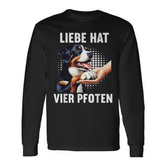 Liebe Hatier Pfoten Appenzeller Mountain Dog Langarmshirts - Geschenkecke