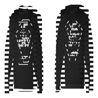 Life Is A Grave Dig It Halloween Horror Fan Long Sleeve T-Shirt - Monsterry