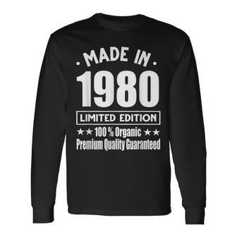 Limited Edition 1980 Birthday 1980 Geboren Jahrgang 1980 Langarmshirts - Geschenkecke