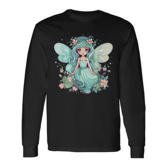 Lindo Hada Con Flores I Hada Camiseta de manga larga - Regaloses