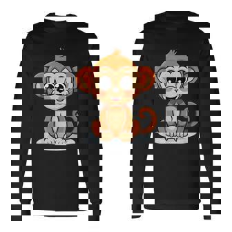 Lindo Mono Para Niños Para Un Niño Camiseta de manga larga - Regaloses
