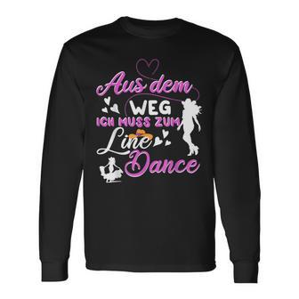 Line Dance Linedance Tanzen Aus Dem Weg Langarmshirts - Geschenkecke