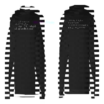 Lo-Fi Hip Hop Musique Pour Programmeur Python Code Synax T-shirt à manches longues - Cadeauxyz