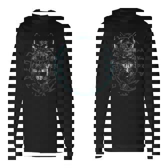 Lobo Ojos Azules Iconosikingos Camiseta de manga larga - Regaloses