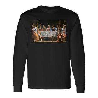 The Lord Jesus Christ With 12 Apostles On The Supper Of The Father S Langarmshirts - Geschenkecke