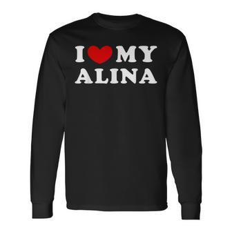 I Love My Alina I Love My Alina Langarmshirts - Geschenkecke