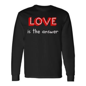 Love Is The Answer Langarmshirts - Geschenkecke