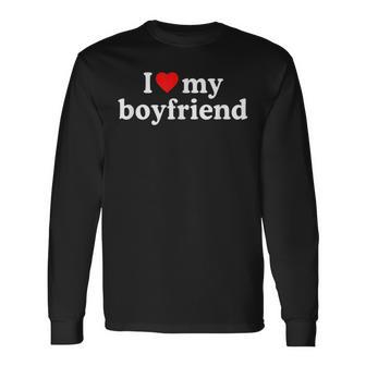 I Love My Boyfriend I Heart My Boyfriend Langarmshirts - Geschenkecke