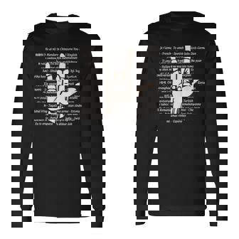 I Love You In Different Languages ASL Long Sleeve T-Shirt - Monsterry