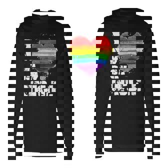 I Love My Gay Uncle LGBT T-Shirt Long Sleeve T-Shirt - Monsterry