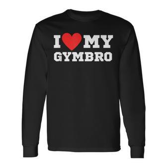 I Love My Gymbro Y2k Sigma Red Heart Langarmshirts - Geschenkecke