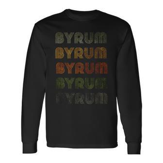 Love Heart Byrum Grunge Vintage Style Black Byrum Long Sleeve T-Shirt - Thegiftio UK