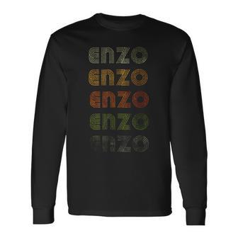 Love Heart Enzo GrungeVintage Style Black Enzo Long Sleeve T-Shirt - Thegiftio UK