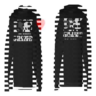 I Love My Hot Girlfriend I Heart My Hot Girlfriend Long Sleeve T-Shirt - Thegiftio UK