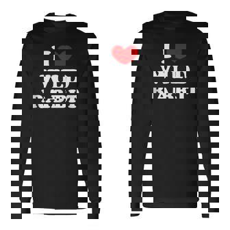 I Love Wild Rabbit I Heart Wild Rabbit Tank Top Long Sleeve T-Shirt - Monsterry