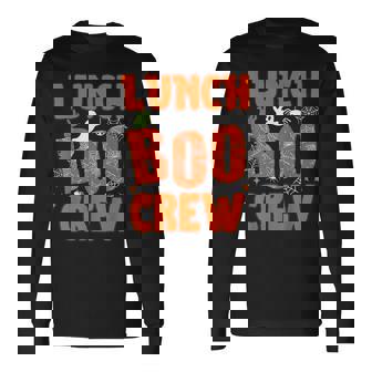 Lunch Lady Boo Crew Cafeteria Halloween Costume Matching Tee Long Sleeve T-Shirt - Monsterry