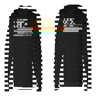 Lutz Apellido Divertido Retrointage 80S 90S Birthday Reunion Camiseta de manga larga - Regaloses
