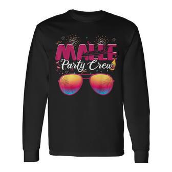 Malle Party Crew Party Holiday Mallorca Langarmshirts - Geschenkecke