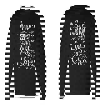 Mama Never Runs Out Hugs Cookies Baker Baking Christmas Tank Top Long Sleeve T-Shirt - Monsterry