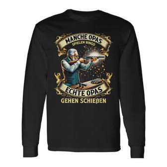 Manche Grandpa Play Bingo Real Grandpa Go Shooting Langarmshirts - Geschenkecke