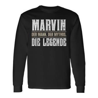 Marvin First Name Name Marvin Langarmshirts - Geschenkecke