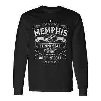 Memphis Tennessee Blues Country Music Usaintage Souvenir Langarmshirts - Geschenkecke