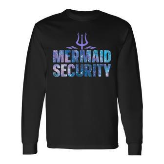 Mermaid Security Dad Mermaid Family Mermaid Squad Langarmshirts - Geschenkecke