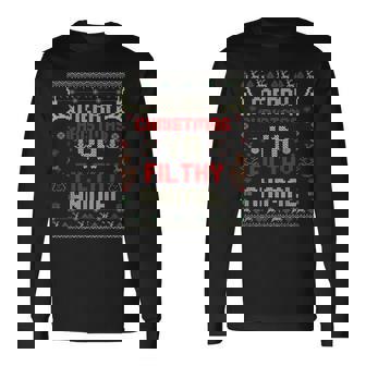 Merry Christmas Animal Filthy Ya Xmas Family Pajama Ugly Long Sleeve T-Shirt - Monsterry