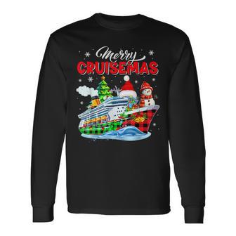 Merry Christmas Cruise Santa Cruise Ships Xmas Symbols Lover Langarmshirts - Geschenkecke