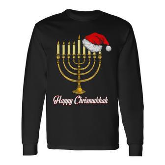 Merry Christmas Jewish Christmas Hanukkah Holiday Langarmshirts - Geschenkecke