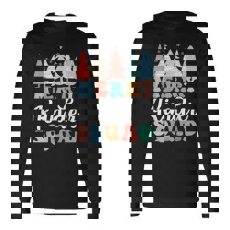 Merry Kinder Squad Kindergarten Teacher & Kid Christmas Crew Long Sleeve T-Shirt - Monsterry