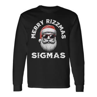 Merry Rizzmas Sigmas Rizz Christmas Santa N Gen Alpha Langarmshirts - Geschenkecke