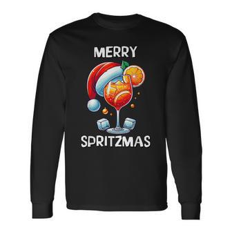 Merry Spritzmas Christmas Cocktail Holiday Drink Langarmshirts - Geschenkecke