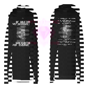 Mi Diamante Diamante Rosa Hermosa Gema Universo Camiseta de manga larga - Regaloses