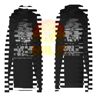 MILF Man I Love Fireworks 4th July Bigfoot Sasquatch Believe Long Sleeve T-Shirt - Monsterry