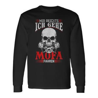 Mir Reichts Ich Gehe Mofa Fahren I Moped Dirt Bike Motorcycle Langarmshirts - Geschenkecke