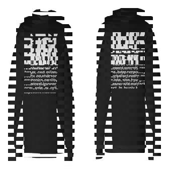 Mixed With Shea Butter Afro Black History Month Long Sleeve T-Shirt - Monsterry